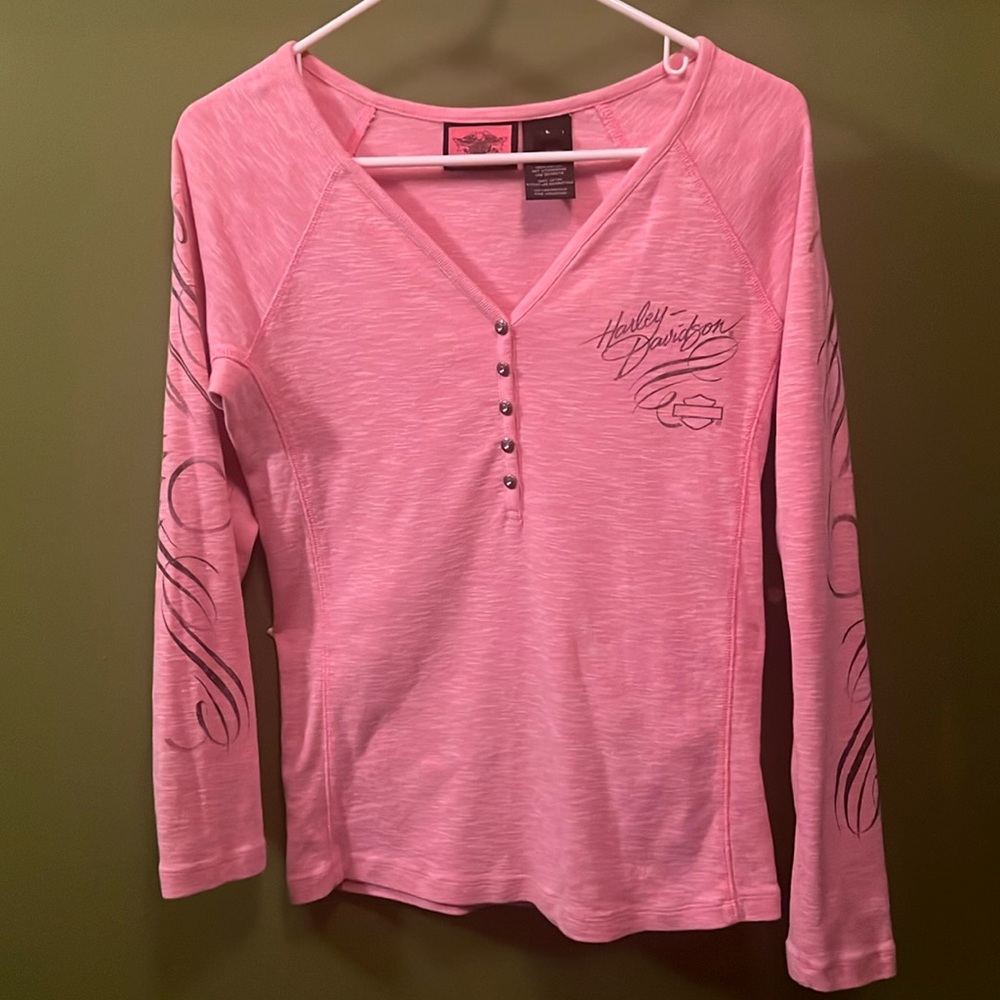 Pink Long Sleeve Top